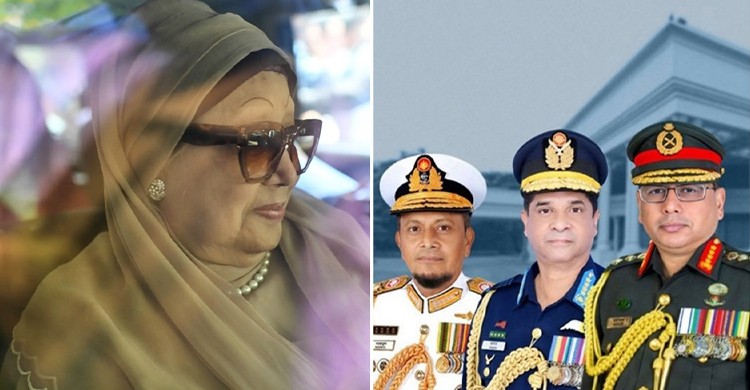 খালেদা জিয়াকে দেখতে হাসপাতালে তিন বাহিনীর প্রধান