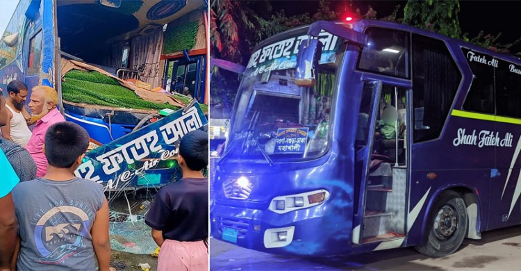 বগুড়ায় নিয়ন্ত্রণ হারানো যাত্রীবাহী বাসের চাপায় ৬ শ্রমিক নিহত, আহত অন্তত ১৫