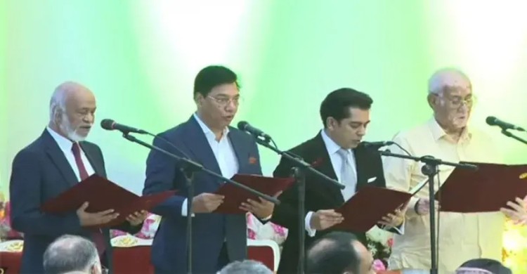 রাষ্ট্রপতির শপথের পর নতুন চার মন্ত্রীর শপথ