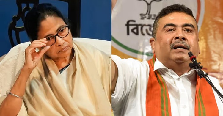 মমতার বিরুদ্ধে ১০০ কোটি রুপির মানহানির মামলা করলেন শুভেন্দু