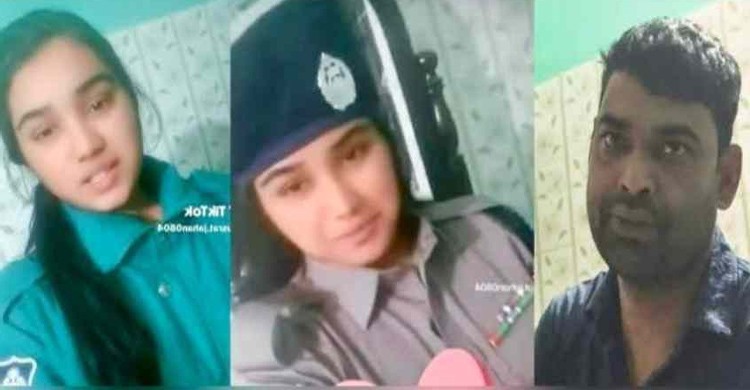 পুলিশ স্বামীর পোশাকে স্ত্রীর টিকটক ভিডিও ভাইরাল, কনস্টেবল প্রত্যাহার