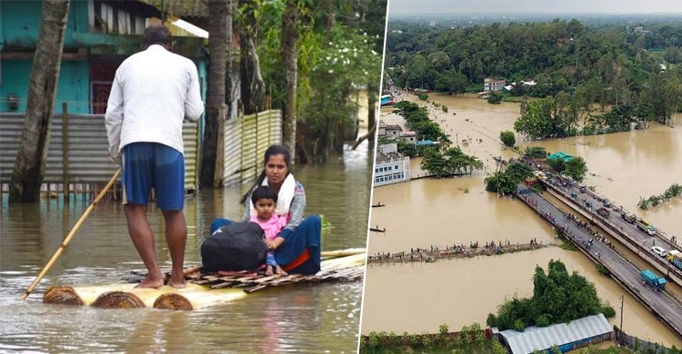 বন্যা ও পাহাড় ধসে মৃত ৪৪, সাত জেলায় ক্ষতিগ্রস্ত ১০ লাখের বেশি মানুষ