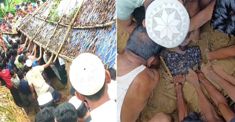 কক্সবাজারে রোহিঙ্গা ক্যাম্পের মাদরাসায় পাহাড়ধস, নিহত বেড়ে ৮