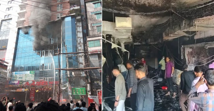 চট্টগ্রামের টেরিবাজারে বহুতল ভবনে আগুন, নিহত ২