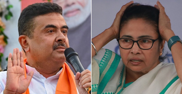 শুভেন্দুর শপথের আগেই বিধানসভা থেকে সরানো হলো মমতার নামফলক