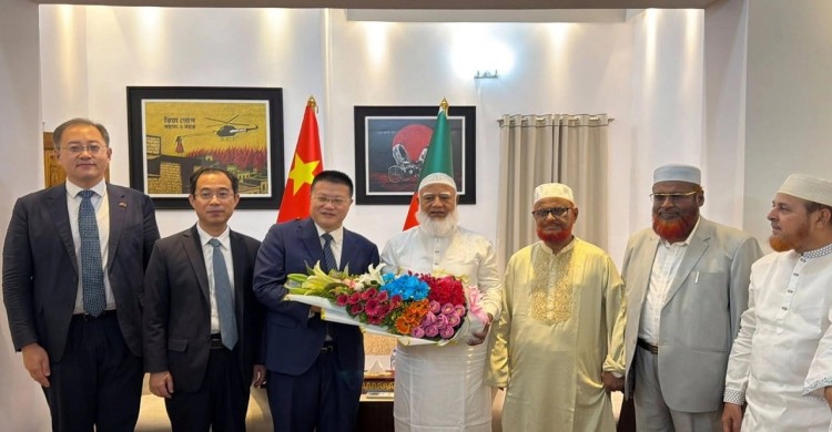 বিরোধীদলীয় নেতার সঙ্গে চীনের বিদায়ী রাষ্ট্রদূত ইয়াও ওয়েনের সাক্ষাৎ