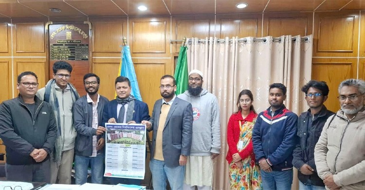বেরোবি প্রেসক্লাবের ২০২৬ সালের ক্যালেন্ডার উন্মোচন