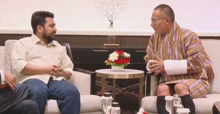 নাহিদ ইসলামের সঙ্গে ভুটানের প্রধানমন্ত্রীর বৈঠক