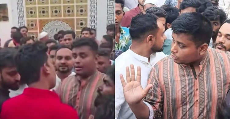 চট্টগ্রামে সাবেক মেয়র মনজুর আলমের বাসায় গিয়ে তোপের মুখে হাসনাত আবদুল্লাহ