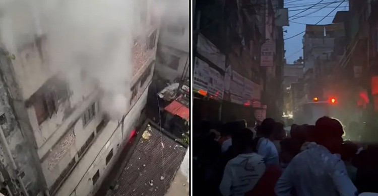 রাজধানীর বংশালে হেলমেটের গোডাউনে আগুন, নিয়ন্ত্রণে ফায়ার সার্ভিসের ৭ ইউনিট