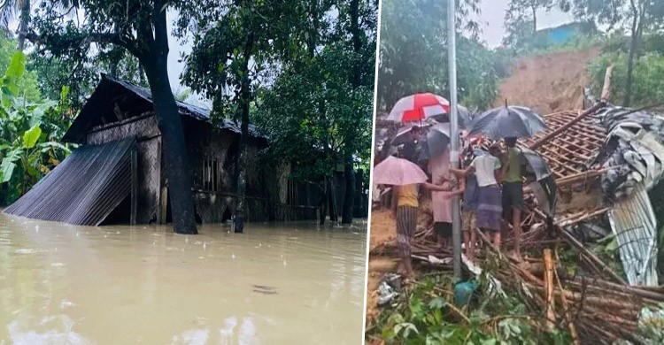 চট্টগ্রামে বন্যা ও পাহাড় ধসে প্রাণহানি বেড়ে ১৩, পানিবন্দি প্রায় ৬ লাখ মানুষ