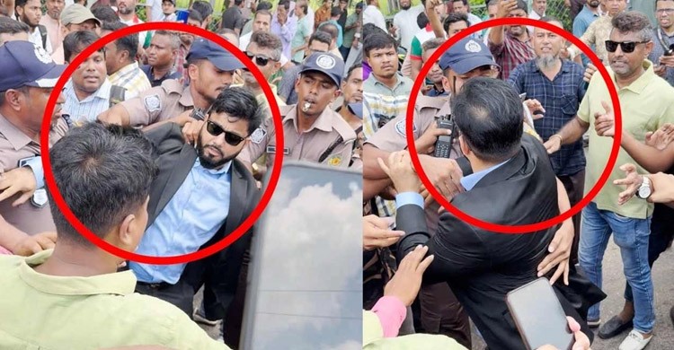 শহীদ জিয়ার মাজারে ফুল দিতে গিয়ে প্রতিমন্ত্রী ইশরাককে ঘিরে ধস্তাধস্তি